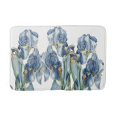 Botanische blaue Iris-Blumen Redoute Bad-Matte Badematte (Vorderseite)
