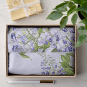 Botanische blaue seidenpapier (Geschenk)