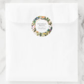 Botanische Bliss-Aufkleber Runder Aufkleber (Tasche)