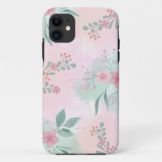 "Botanische Bliss: floralbedruckte Telefonabdeckun Case-Mate iPhone Hülle (Rückseite)