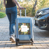 Botanische Bliss Moderne Elegante Blumen | Schwarz Aufkleber (Koffer Insitu)