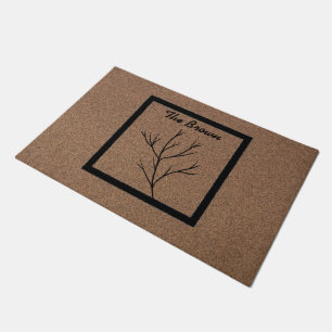 Botanische Bliss: Personalisierte Pflanze Design D Fußmatte