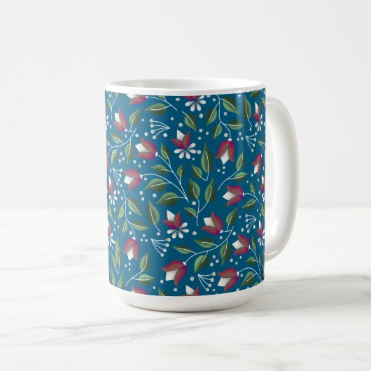 Botanische Bliss-Tasse Kaffeetasse (VorderseiteRechts)