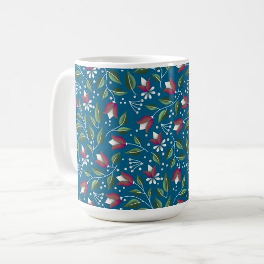 Botanische Bliss-Tasse Kaffeetasse (Vorderseite Links)