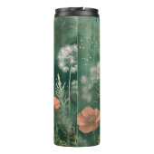 Botanische Bliss: von der KI generierte Blume Thermosbecher (Rückseite)