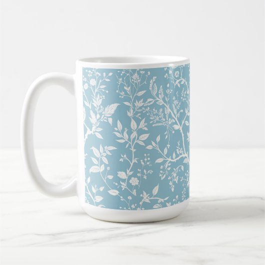 Botanische Blue Coffee Tasse (Links)