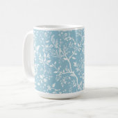 Botanische Blue Coffee Tasse (Vorderseite Links)