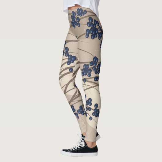 Botanische Blueberry Branches Leggings (Links)