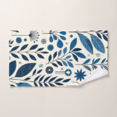 botanische Blues Badhandtuch Set (Handtuch)