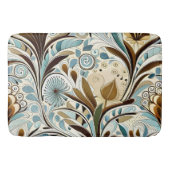Botanische Blues und Browns Badematte (Vorderseite)