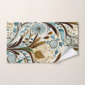 Botanische Blues und Browns Badhandtuch Set (Handtuch)