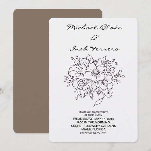 botanische Blume (Vorne/Hinten)