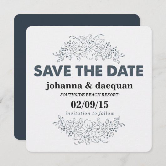 botanische Blume (Vorne/Hinten)