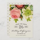 Botanische Blume Ankündigung Datum freihalten II (Vorne/Hinten)