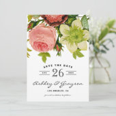 Botanische Blume Ankündigung Datum freihalten III (Stehend Vorderseite)