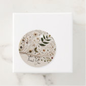 Botanische Blume & Blätter Hochzeit der Natur Geschenkanhänger (Beispiel)