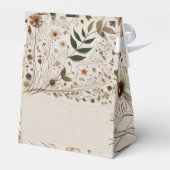 Botanische Blume & Blätter Hochzeit der Natur Geschenkschachtel (Rückseite)