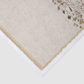 Botanische Blume & Blätter Hochzeit der Natur Seidenpapier (Ausschnitt)