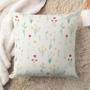 Botanische Blume Blumenmuster 20" x 20" Kissen