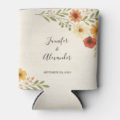 Botanische Blume Boho Wedding Dosenkühler (Vorderseite)