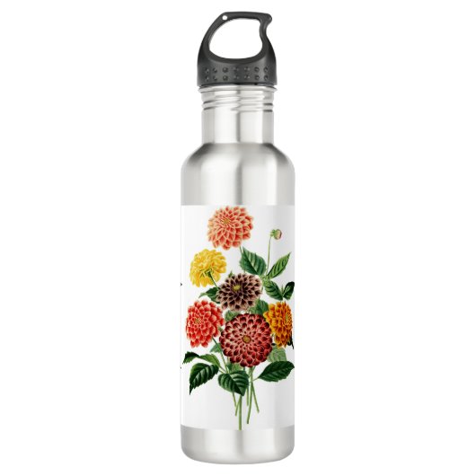 Botanische Blume Bouquet Trinkflasche (Vorderseite)