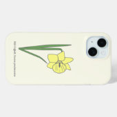 Botanische Blume Daffodil Pastel Case-Mate iPhone Hülle (Rückseite (Horizontal))