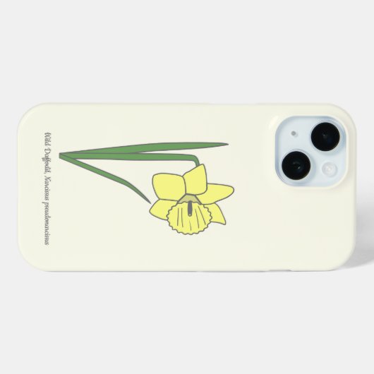 Botanische Blume Daffodil Pastel Case-Mate iPhone Hülle (Rückseite (Horizontal))