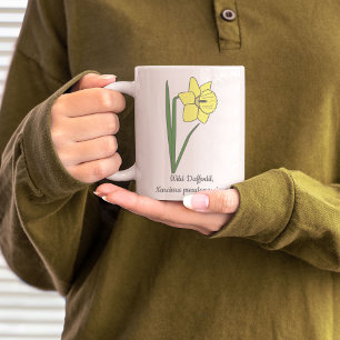 Botanische Blume Daffodil Pastel Kaffeetasse