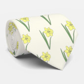 Botanische Blume Daffodil Pastel Krawatte (Gerollt)