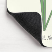 Botanische Blume Daffodil Pastel Mousepad (Ecke)