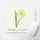 Botanische Blume Daffodil Pastel Mousepad (Mit Mouse)