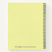 Botanische Blume Daffodil Pastel Notizblock (Rückseite)