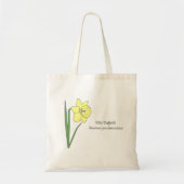 Botanische Blume Daffodil Pastel Tragetasche (Vorne)