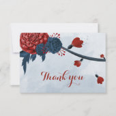 botanische Blume Dankeskarte (Vorderseite)