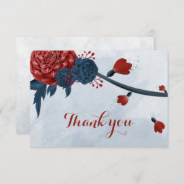 botanische Blume Dankeskarte