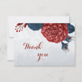 botanische Blume Dankeskarte (Vorderseite)