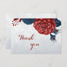 botanische Blume Dankeskarte