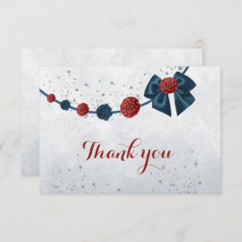 botanische Blume Dankeskarte