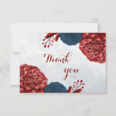 botanische Blume Dankeskarte (Vorderseite)