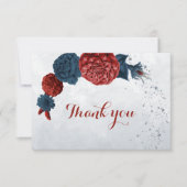 botanische Blume Dankeskarte (Vorderseite)