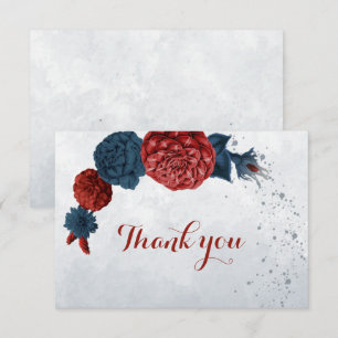 botanische Blume Dankeskarte