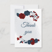 Botanische Blume Dankeskarte (Vorderseite)
