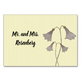 Botanische Blume der Hochzeitskarte Tischnummer