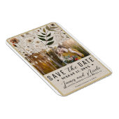 Botanische Blume der Natur Save the Date Magnet (Rechte Seite)