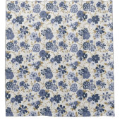 Botanische Blume Duschvorhang (Vorderseite)