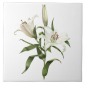 Botanische Blume Fliese (Vorderseite)