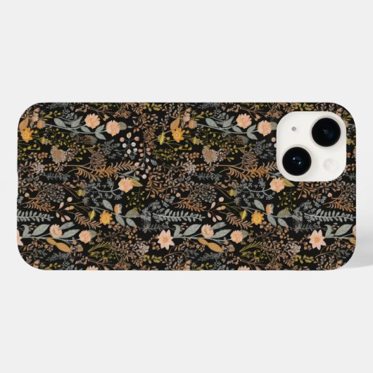 Botanische Blume floral Case-Mate iPhone Hülle (Rückseite (Horizontal))