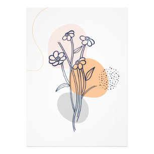 Botanische Blume Fotodruck