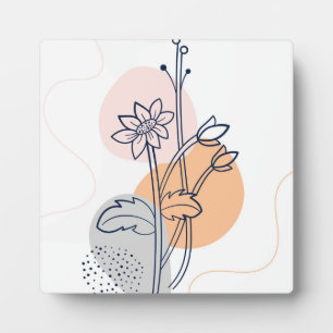 Botanische Blume Fotoplatte