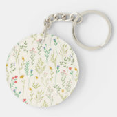 Botanische Blume-Frühling Schlüsselanhänger (Rückseite)